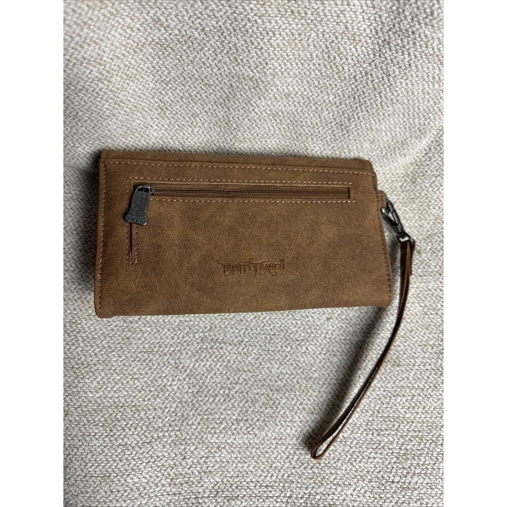 Trinity Ranch Aztec Collection Wallet Brown Western Accent Stitching RFID NWT - Picture 6 of 8